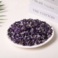 Natural purple amethyst crystal chips in a white ceramic dish for home decoration - Amethyst (7-9mm) 100g
