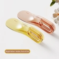 Two transparent ergonomic mattress lifters in amber and yellow for easy bed making - 2PCS / Bright Yellow/Amber