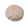 Vista superior de una boina de cuero PU beige que muestra las costuras y la textura lisa - M(56-58cm) / Beige