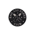 Spilla smaltata Bad Ass Babes Club con rossetto e stelle in nero e finitura argento - Stile Bad Ass Babes Club (QHXZ1320)