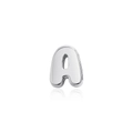 Ciondolo a lettera A in argento lucido per gioielli fai-da-te con effetto 3D - Lettera A Argento (Senza Catena)