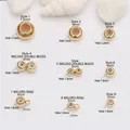 Various 14k gold-filled copper beads with silicone inserts for adjustable jewelry making - Style 3 / 14K Gold