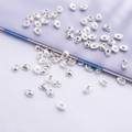 Cuentas irregulares de plata de ley 925 para joyería DIY con acabado metálico pulido - Pepitas de Plata Irregulares / Plata Pura (Plata S925 No Chapada)