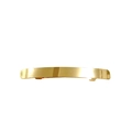Detailed view of a sleek golden metallic bar hair clip with a smooth polished finish - 1044-13 Thin Long Strip