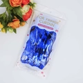 Blue foil fringe curtain 1x2m backdrop for party decoration with a glossy metallic finish - 1*2m Dark Blue