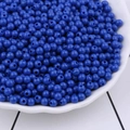 4mm round blue acrylic candy color beads for DIY bracelet making and jewelry crafts - 10g/Pack (4mm, Hole 1mm) / Sapphire Blue