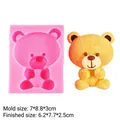 Stampo in silicone a forma di orsetto per torte mousse e gesso per aromaterapia - 17-870 / Rosa