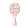 Dettaglio del supporto per telefono MagSafe in silicone rosa con manico ad anello - Rosa Chiaro