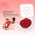 Red Rubycell drop-shaped makeup puff with tomato pattern and storage case - Lucky Tomato Squeeze Puff (Red)