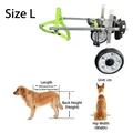 Carrello regolabile per cani taglia L con telaio in alluminio per supporto zampe posteriori - L