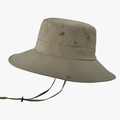 Outdoor wide brim sun hat in khaki green with adjustable windproof cord for hiking - Army Green