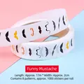 Funny cartoon mustache sticker rolls with 8 patterns for DIY creative scrapbooking - Funny Mustache / 1000 Pieces/Pack