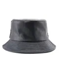 Sombrero de pescador de cuero sintético azul marino con costuras reforzadas - Azul Marino
