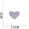 Detailed dimensions of small purple heart embroidered patch showing 2.5cm width - Purple Heart (24号)