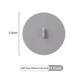 Light gray silicone cup cover with handle, 9.8cm diameter heat resistant lid - Cup Lid / Diameter 9.8cm / Gray