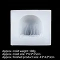 Stampo in silicone trasparente per capelli bambola 7x6,5x3,5cm peso circa 108g - Stile 6 / Trasparente