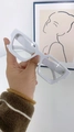 Fashionable thick white square frame blue light blocking glasses for men and women - Solid White Anti-Blue Light