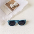 Kids vintage light blue sunglasses with rice nail accents and UV 400 protection - Sky Blue