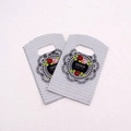 Mini floral plastic gift bags 9x15cm with black lace pattern and red rose prints - No. 65 (Vintage Lace)