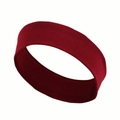 Elastic wide headband in deep red color for running and yoga fitness activities - Dark Red
