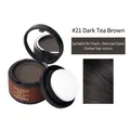 Hairline shadow powder in black brown shade for natural forehead filling with puff - 21# Black Tea