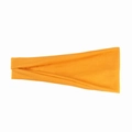 Elastic orange sports headband for yoga and running with breathable knit texture - Khaki/Earth Yellow