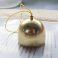 Cloche de carillon en cuivre doré de 39mm pour DIY avec cordon de suspension - Corde Jaune - Alliage