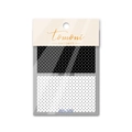 Classic black and white polka dot nail art stickers from Tomoni, model MS-210 variant - MS210 Black and White Polka Dot
