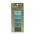 Gradient Haftnotizen Set mit 10 Farben, 200 Blatt und integriertem 14cm Lineal - Verlauf Teal