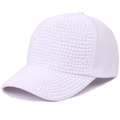 Chic women's white baseball cap featuring elegant pearl embellishments for summer style - Adjustable / White Rhinestone White Cloth