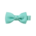 Handmade mint green 2-inch grosgrain ribbon bow hair clip for babies and toddlers - Mint Green (35)