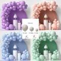 86-piece pastel balloon arch kit in macabre pink and purple for party decoration - Macaron Single Color Set