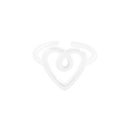 Hollow heart and spiral silver ring with minimalist adjustable open band design - JZ1130-Silver (Heart Wire)