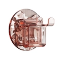 Amber wall-mounted toothbrush holder with transparent dual hooks for bathroom storage - Sakura Pink (Single Bracket)