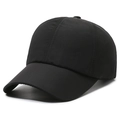 Breathable quick-dry baseball cap in classic black finish for outdoor sports activities - Adjustable / Black
