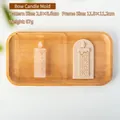 Bowknot candle relief stamp for DIY baking with acrylic template and precise size markings - QA0968-Bow Candle Stamp