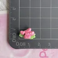 Macro view of miniature resin sausage and lettuce food model charm for DIY crafts - 11*Mini Ham Sausage with Vegetables