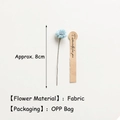 Blue fabric daisy flower decor with Especially for you kraft tag for gift packaging - Blue Daisy Flower With Sticker