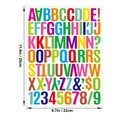 Colorful 1.5 inch self-adhesive vinyl letter and number stickers for DIY crafts - Colorful