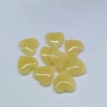 Polished heart-shaped yellow quartz crystals for DIY jewelry making and decoration - Yellow