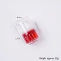 Porte-clés mini chope de bière avec liquide rouge, dimensions 3,7 cm hauteur et 2,4 cm largeur - Cocktail Rouge - Style Sans Fermoir