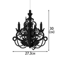 30cm height black glitter Halloween hanging lantern decoration size specification - 30cm / Halloween Pendant-30cm