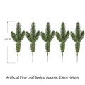 Five pieces of 25cm artificial green pine needles for Christmas bouquet decoration - Artificial Pine Needles (5 Branches)