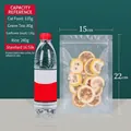 Frosted flat bottom self-sealing bag 15x22cm with 16C thickness and zipper closure - Frosted Style / 15x22cm