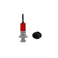 Broche médicale seringue en émail noir et rouge avec strass et fermoir papillon inclus - C2787-3 (Seringue)