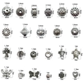 Mixed 23pcs Antique Silver Spacer Beads 18g