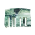 Pince à cheveux minimaliste avec motif marbre vert et finition brillante - Marbre Vert (Pince 7)
