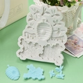 Bee and honeycomb silicone mold for DIY cake fondant and resin crafting with tools - Bee Honeycomb Style