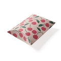 Mini pillow gift box with pink background and cherry pattern for delicate jewelry packaging - Red Cherry