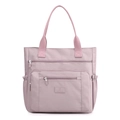 Grande borsa a tracolla da donna in nylon rosa con tasche multiple di Suoyate - Viola Elegante